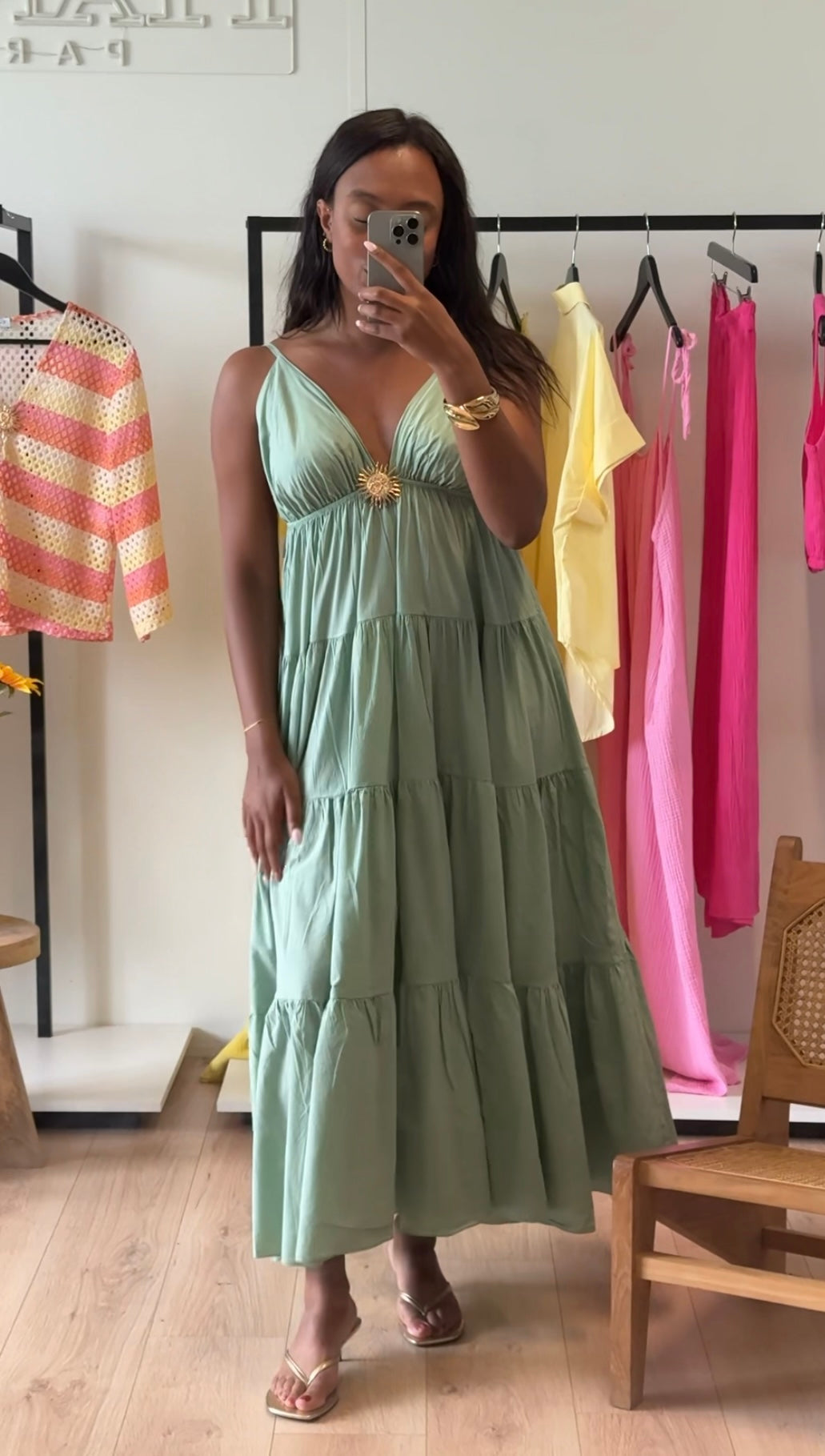 Robe vert d'eau Hanna