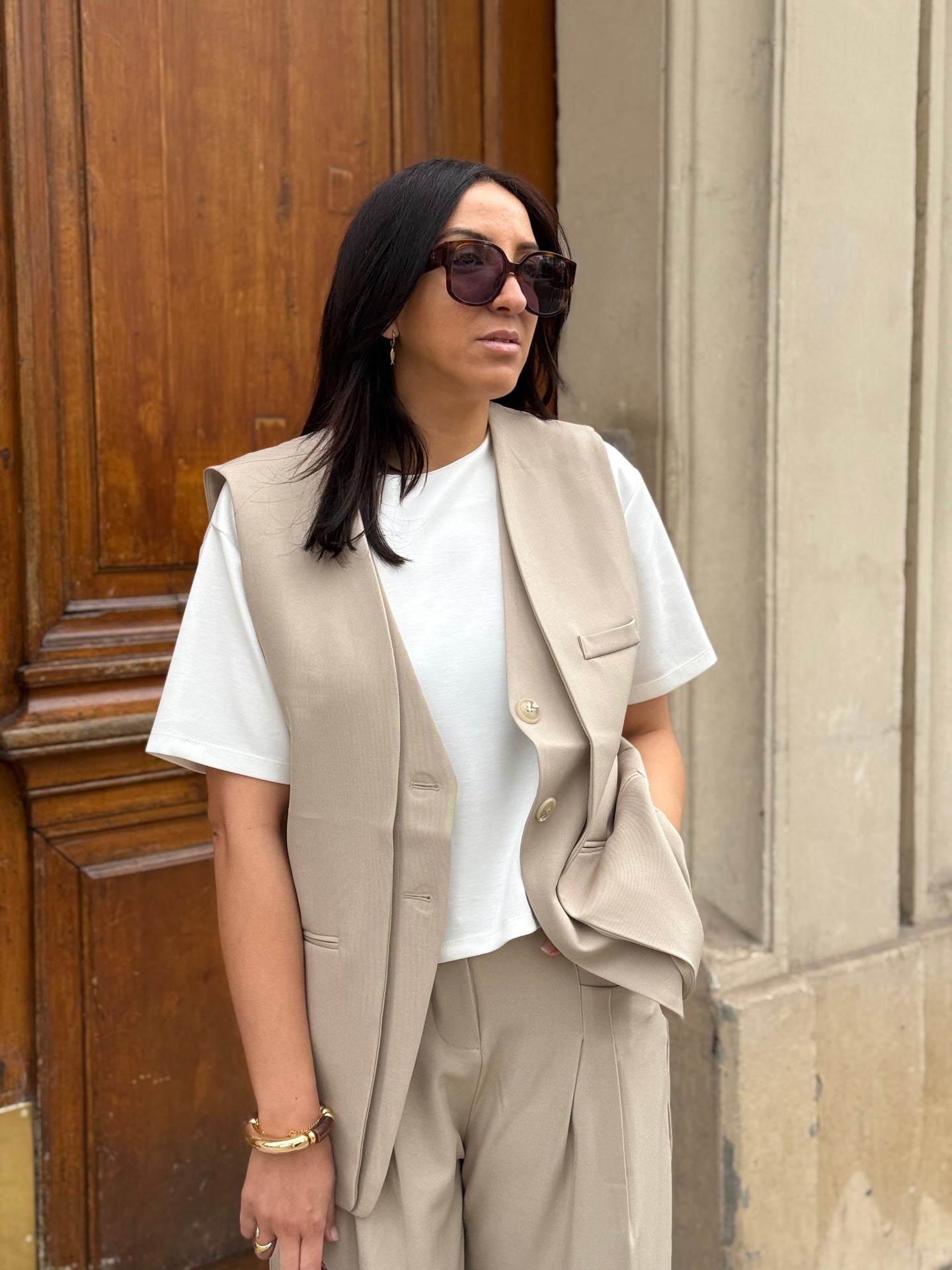 Blazer sans manche Alba